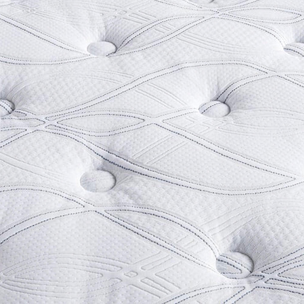 Close-up view of fabric on the The Serta Classic Elite Plush 14" 