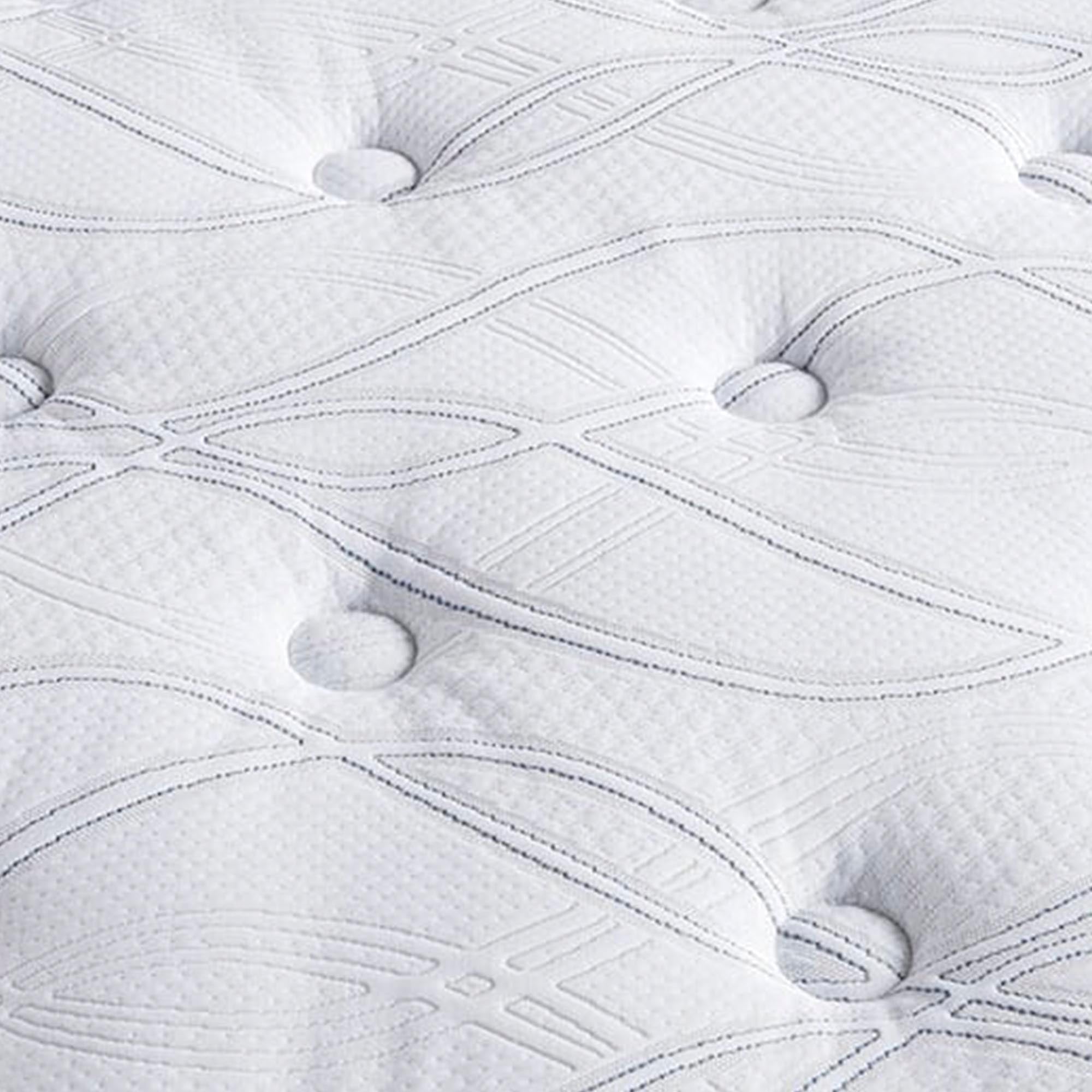 Close-up view of fabric on the The Serta Classic Elite Plush 14" 