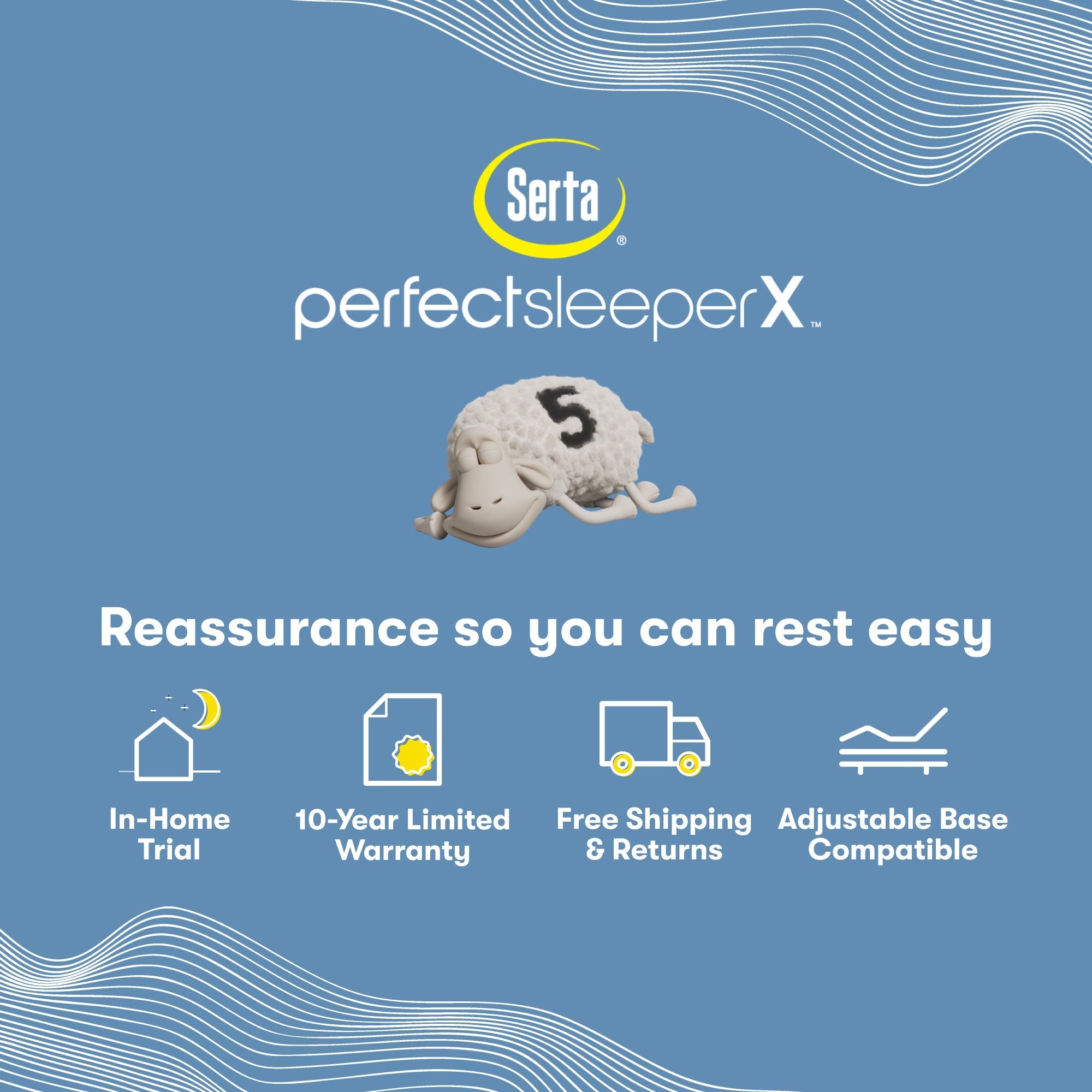 Perfect Sleeper X Quilted Hybrid Lexton Medium Pillow Top Mattress information chart || feel: Medium Pillow Top || level: Level 1