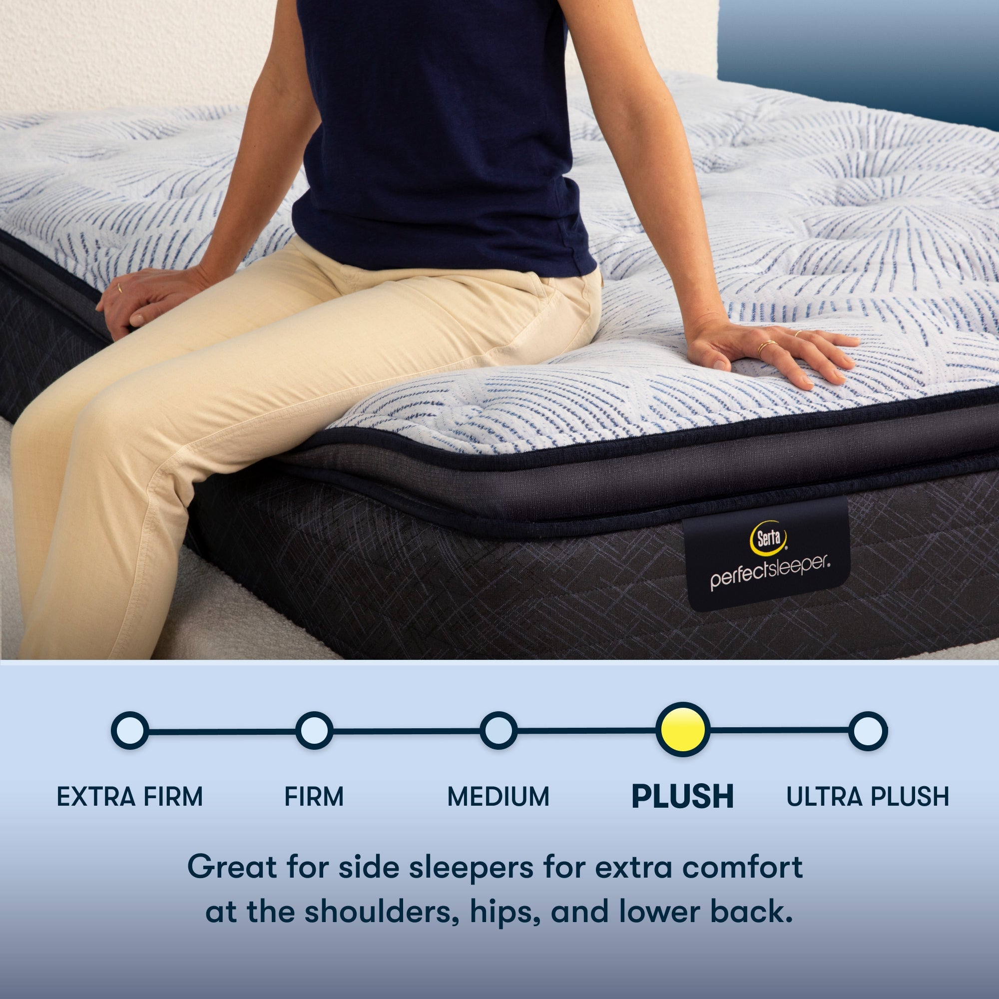 Perfect Sleeper Nurture Night 14.5" Plush Pillow Top Mattress