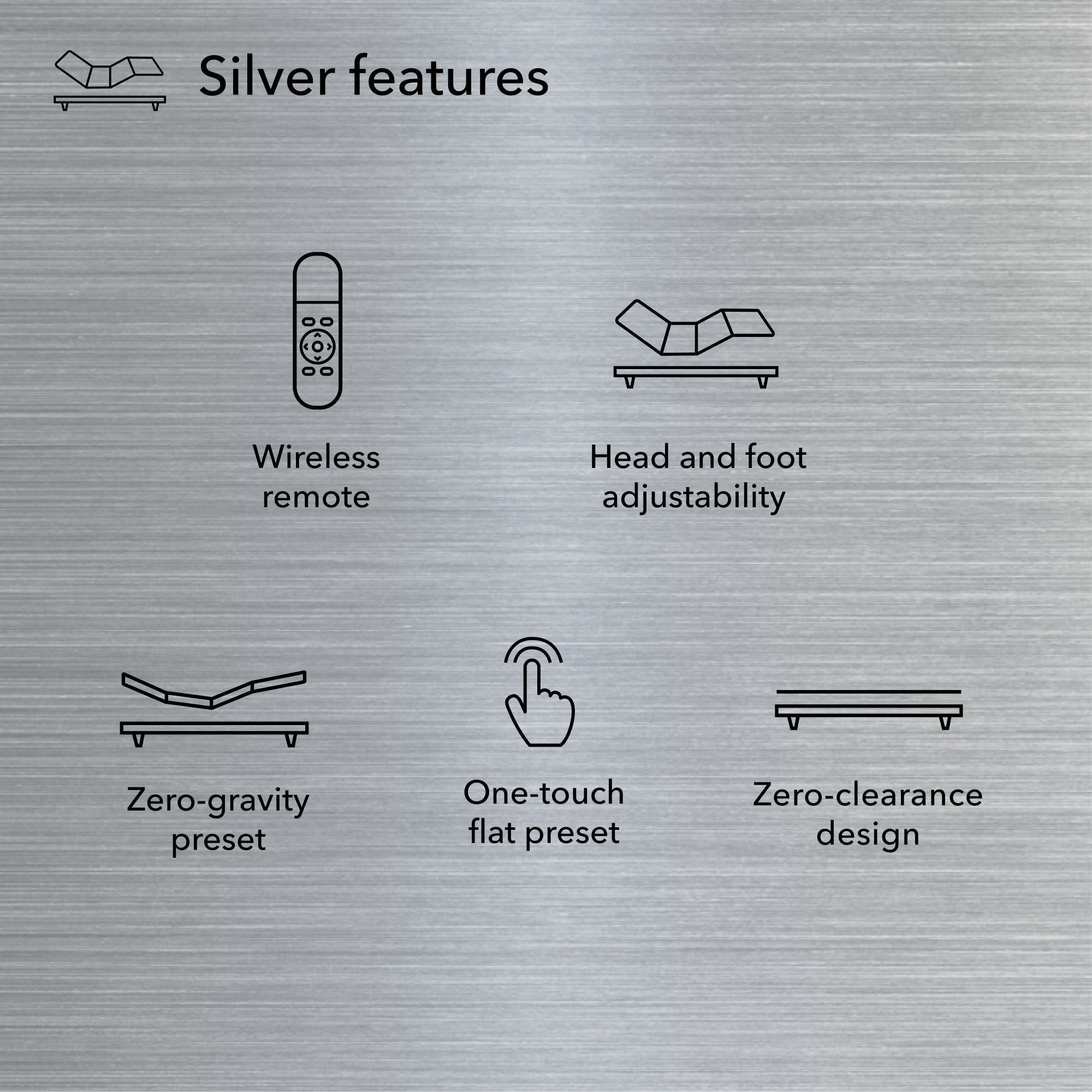 Diagram of Baselogic Silver Adjustable Base showing its features